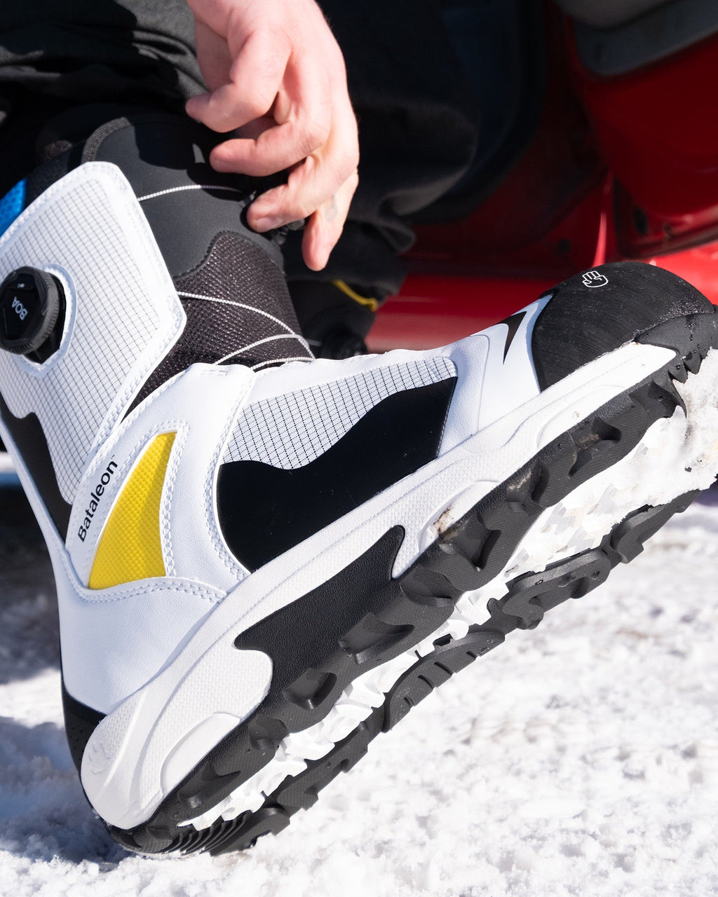 color-white Boots - Rave Men's Snowboard Boots - Bataleon US