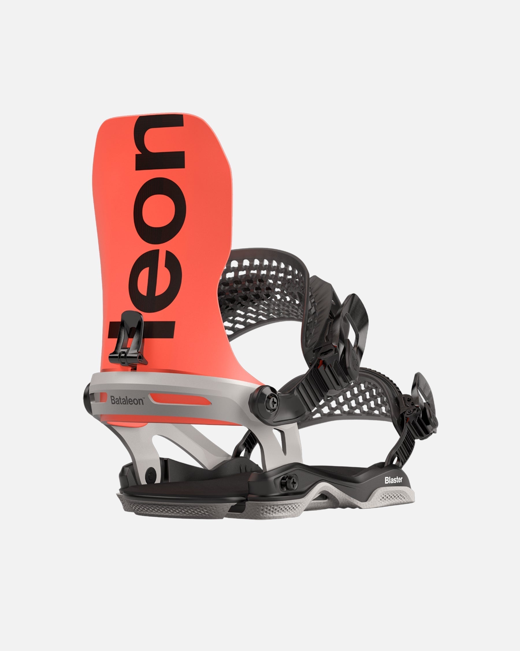 color-neon-red/glacier-gray Bataleon blaster Asymwrap 2023-2024 neon red glacier gray mens snowboard bindings