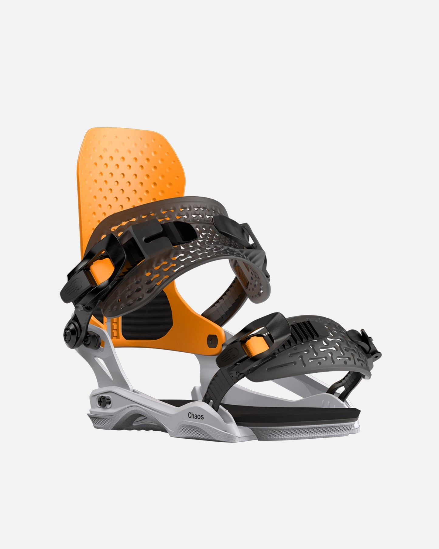 Bataleon chaos Asymwrap 2023-2024 neon orange glacier gray mens snowboard bindings three