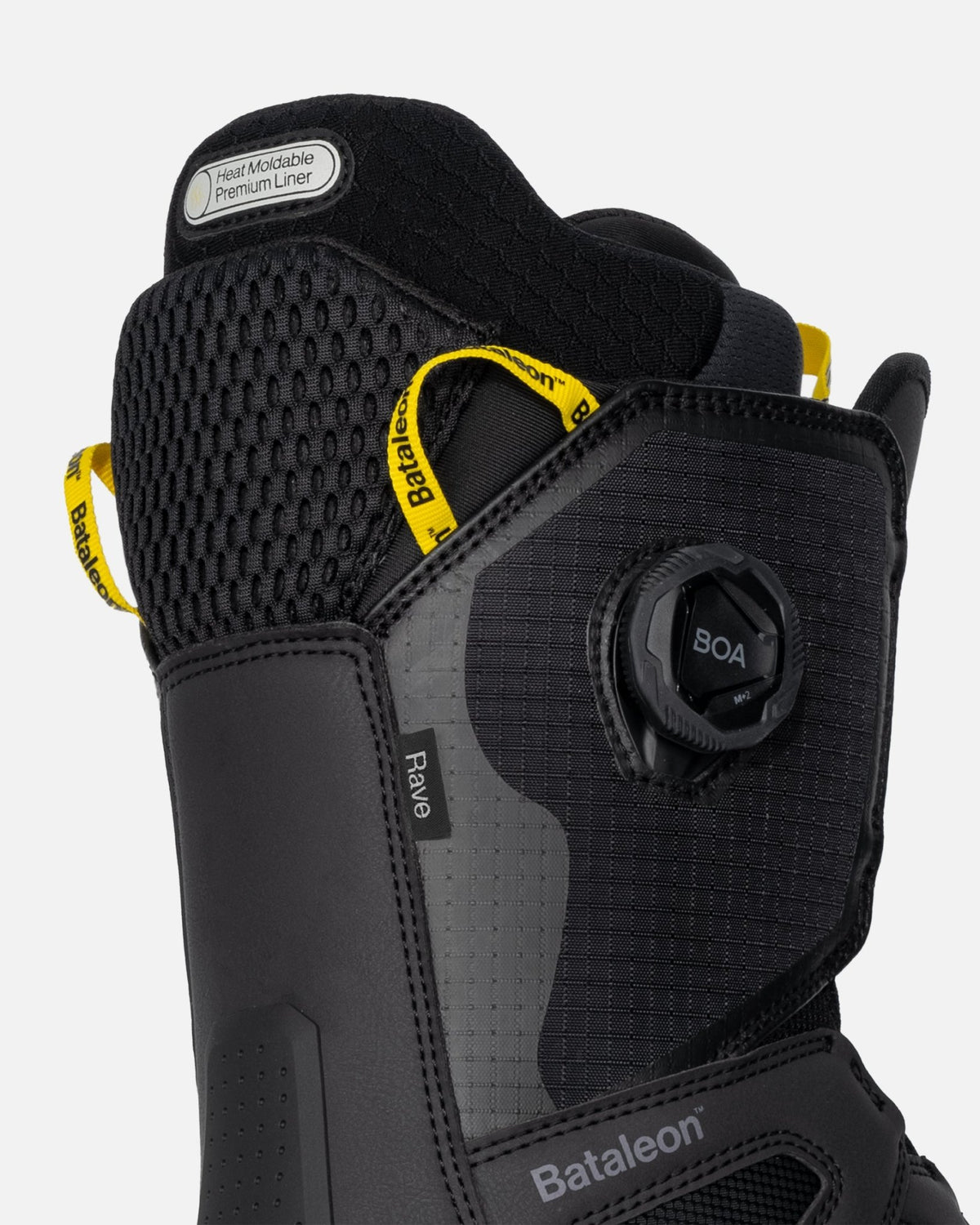 color-black Boots - Rave Men's Snowboard Boots - Bataleon US